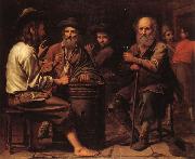 Mathieu le Nain Peasants in a Tavern Spain oil painting artist